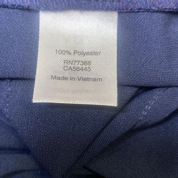 J Crew Navy Blue Belted Long Sleeve/Tab Sleeve Button Down Shirt Dress XS - Picture 6 of 6